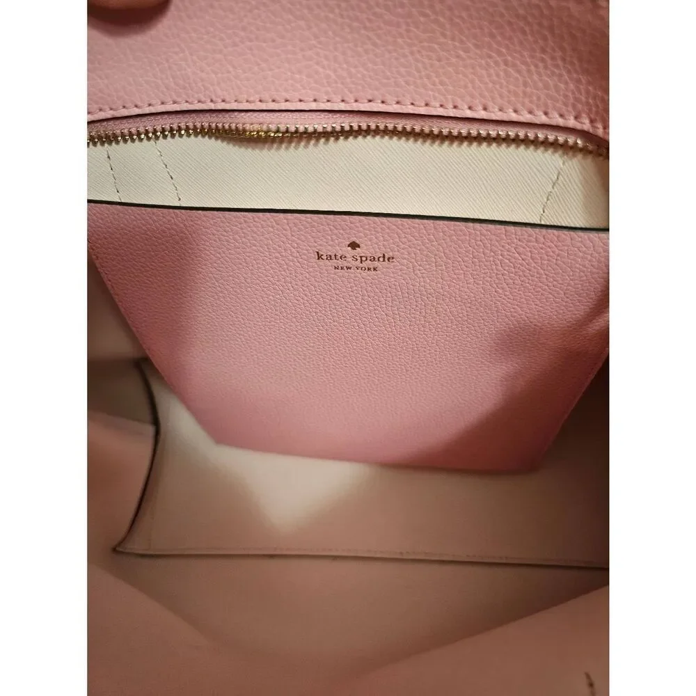 Kate Spade Leather Eva Purse Satchel AND Staci Large Slim Bifold Wallet PINK - Picture 10 of 16